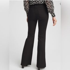 Chico's So Slimming Girlfriend Flare Pants - Black rhinestone embellished 6R
